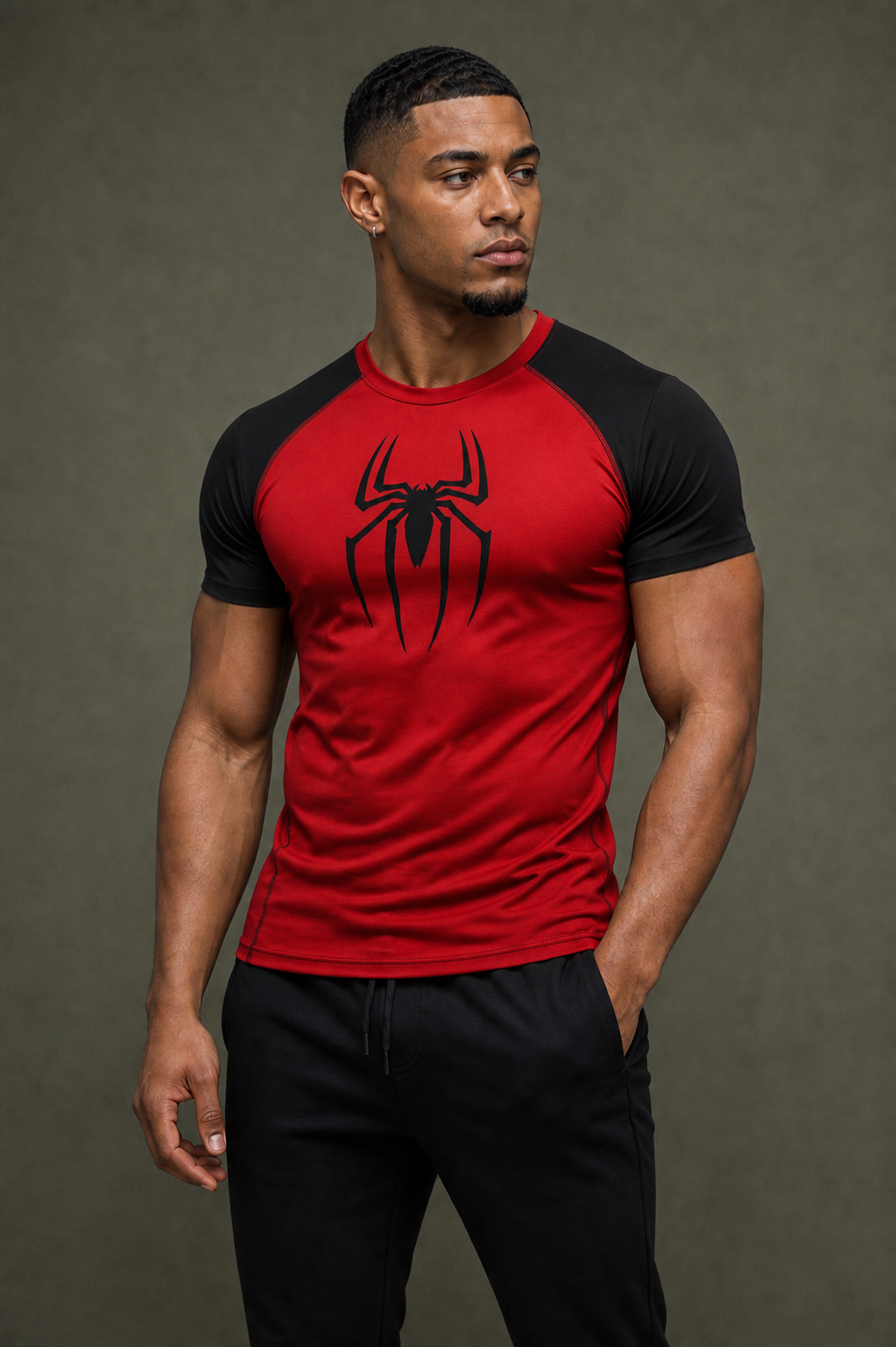 T-shirt compression spider