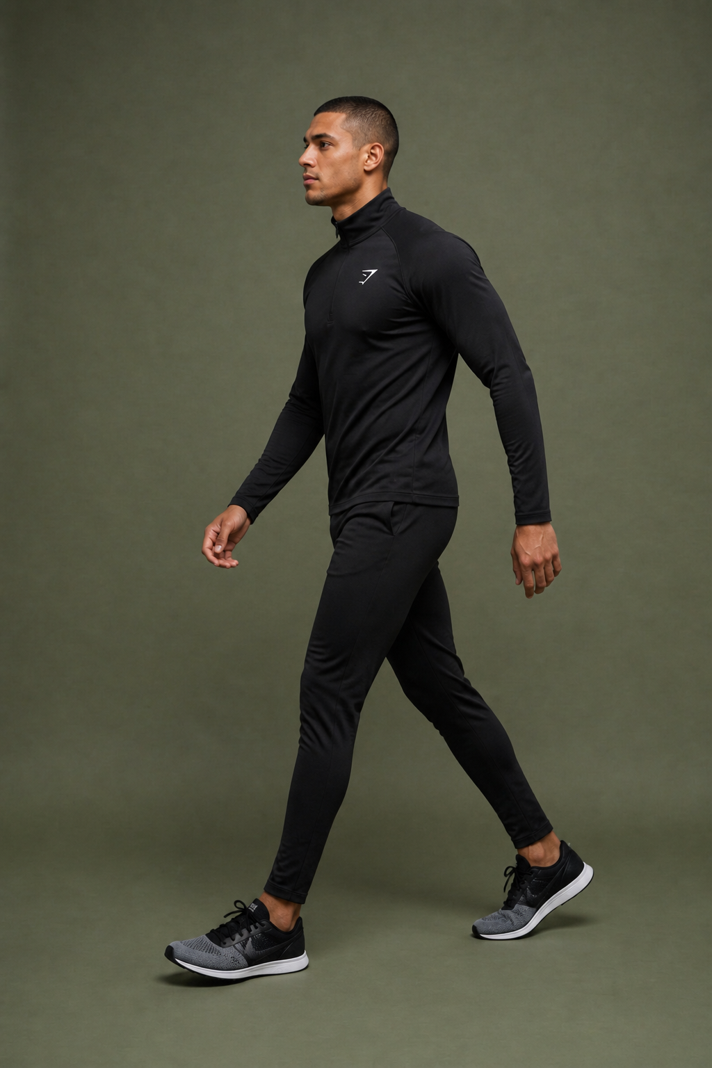1/4 zip Compression Long Sleeve Gymshark