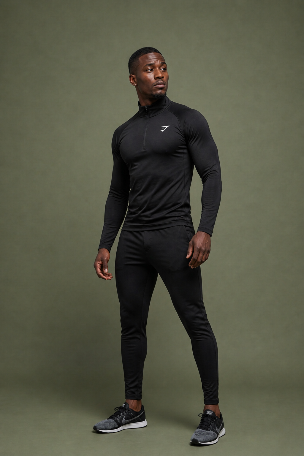 1/4 zip Compression Long Sleeve Gymshark