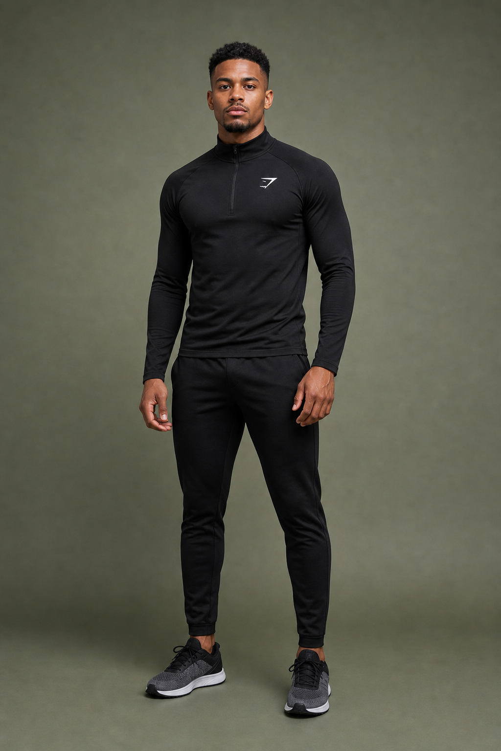 1/4 zip Compression Long Sleeve Gymshark